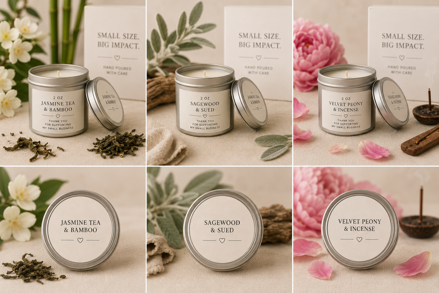 2 Oz Trial Set All Season Scents For Year Round Fragrance