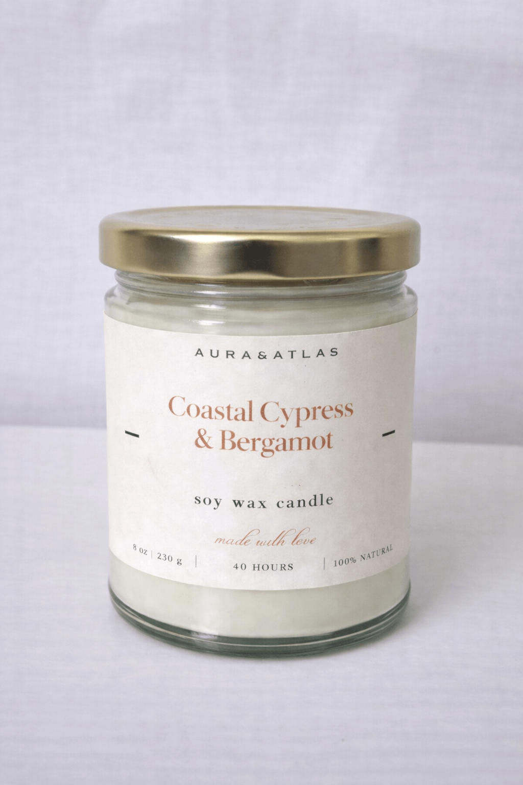 Coastal Cypress & Bergamot - Soy wax candle