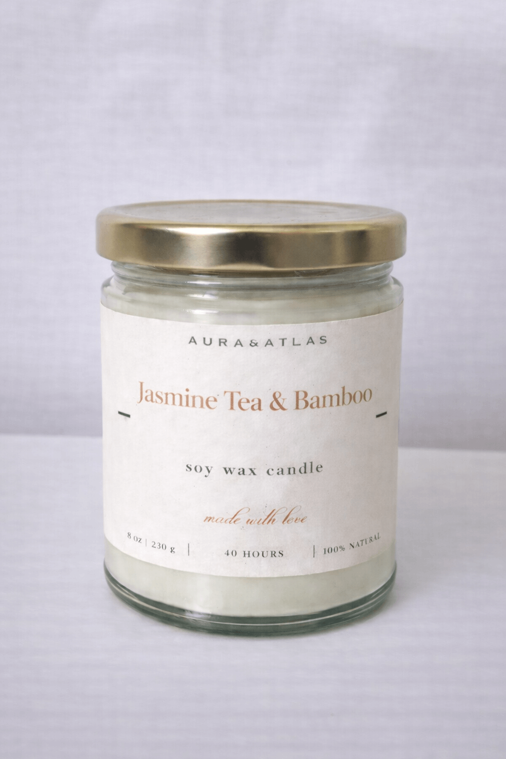 Jasmine Tea & Bamboo - Soy wax candle