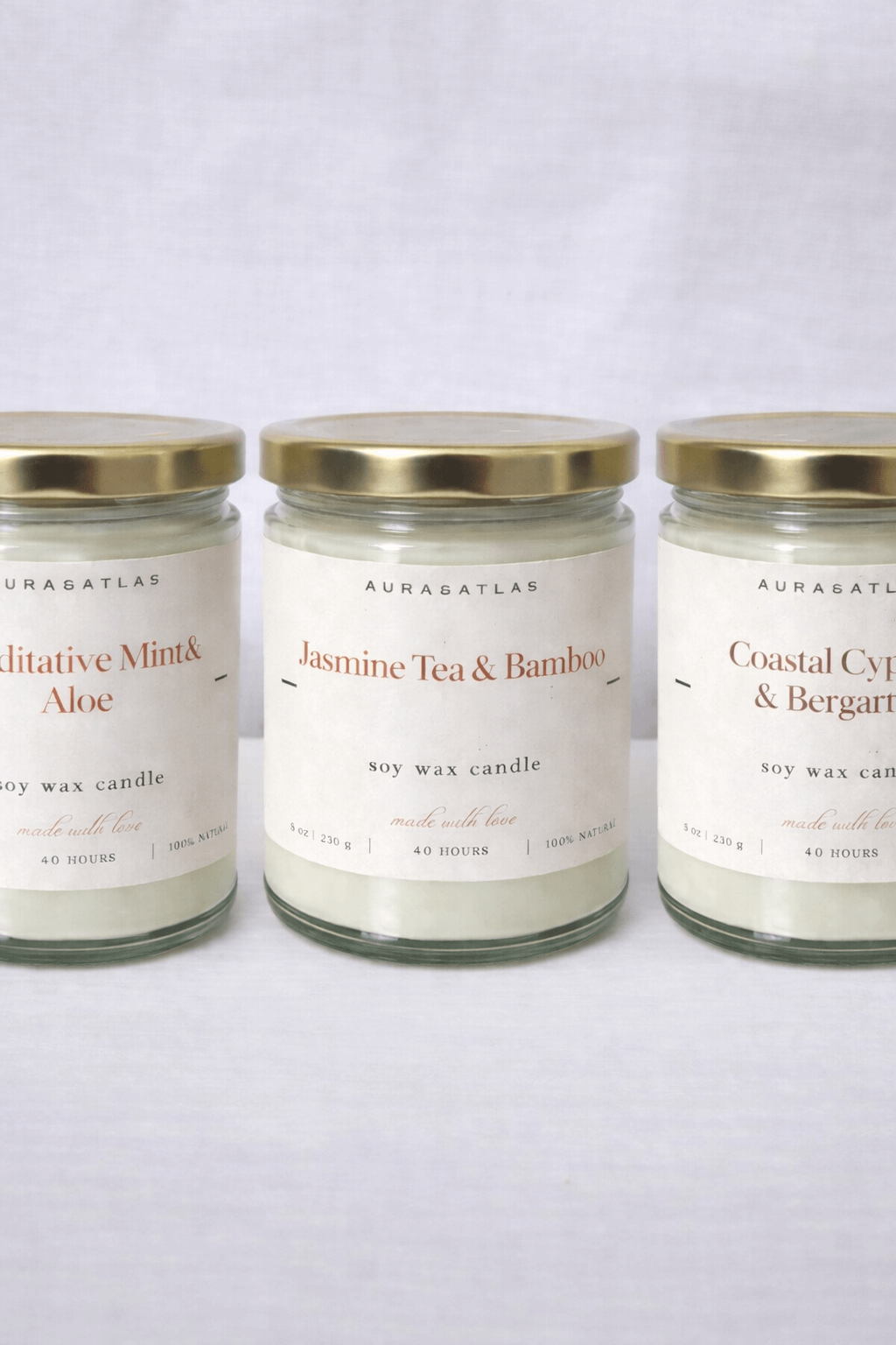 Jasmine Tea & Bamboo - Soy wax candle