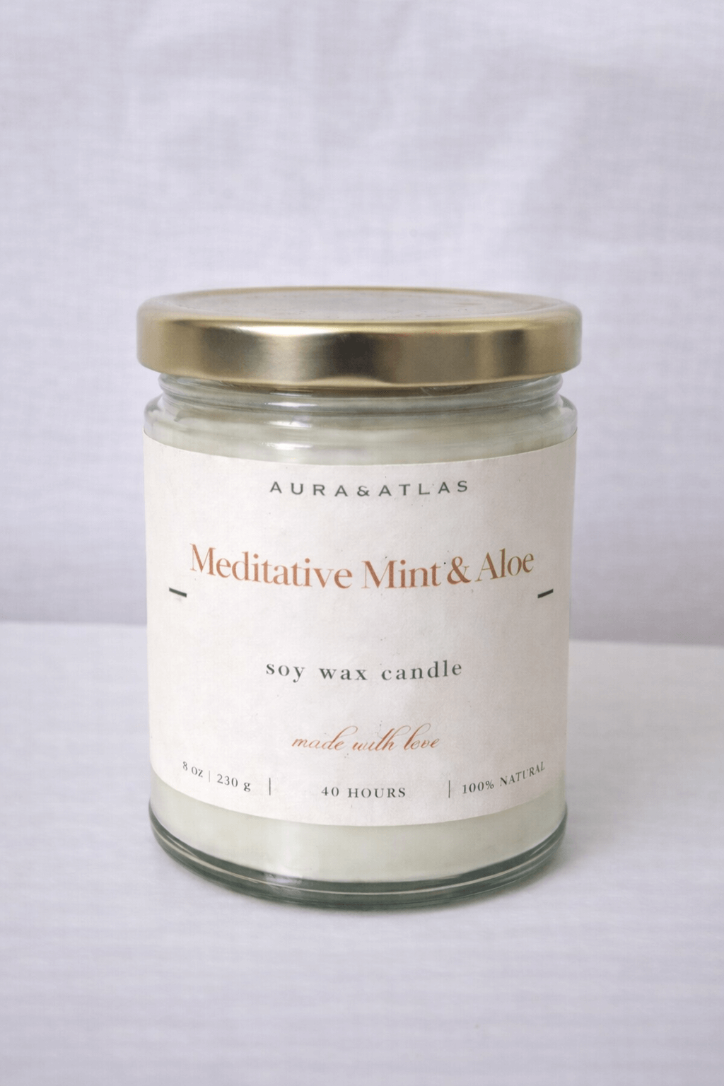Meditative Mint & Aloe - Soy wax candle