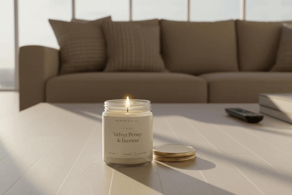 Comforting Honey & Moonflower - Soy wax candle