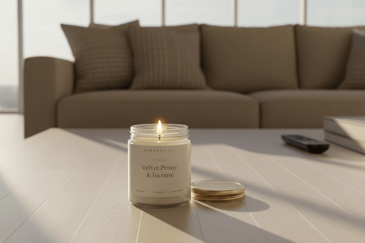 Comforting Honey & Moonflower - Soy wax candle